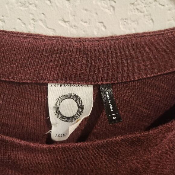 🅢🅐🅛🅔 Anthropologie Maybelle Tie Sleeve Blouse Medium Umbrella Akemi Kin - Picture 4 of 5